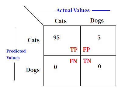 Confusion Matrix for above Case